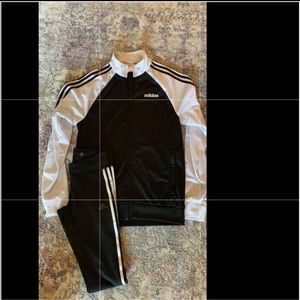 Adidas 2 pc leggings and coat size small